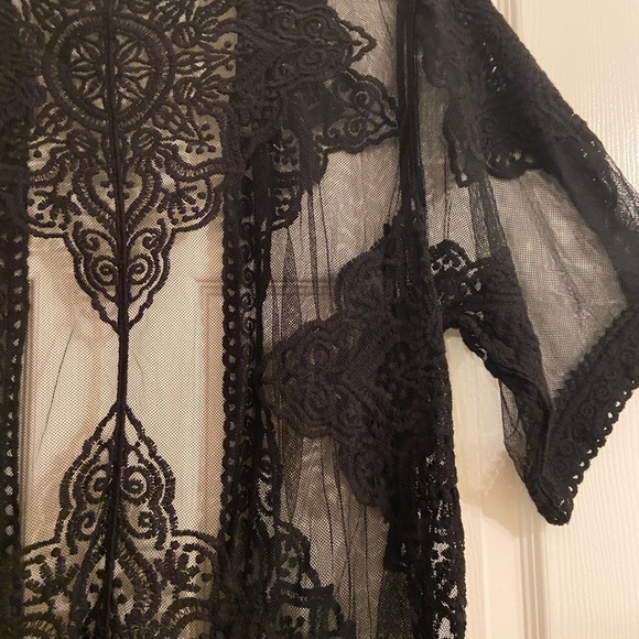 NWT SHEER BLACK DUSTER - Picture 10 of 16